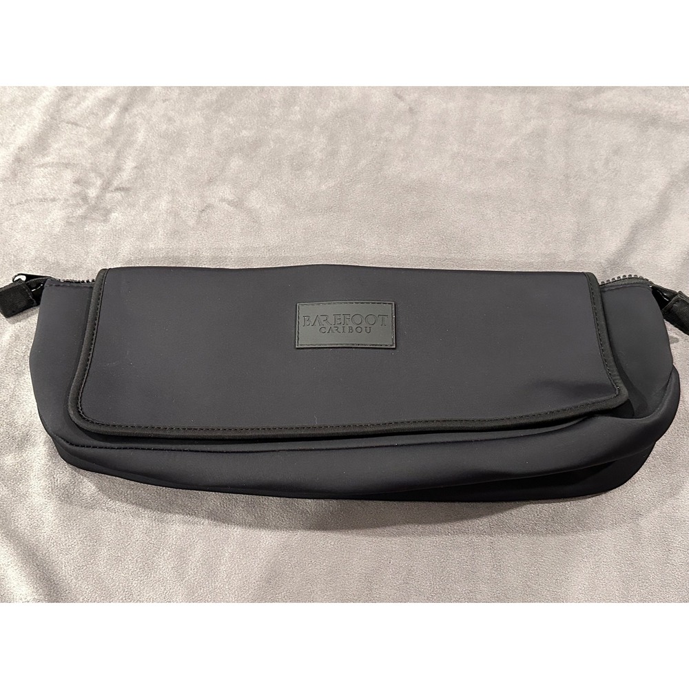 Barefoot Caribou Black Stroller Organizer Bag Neoprene Travel Pouch Accessory - Picture 1 of 7